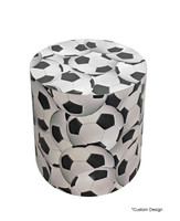 Football Event Ready - Soccer Theme - Seating Package  - 9049 Large Modular U Shape with Soccer Lounge Table (Seats 9)