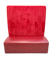Premium Extra Tall 65" Banquette Back - Restaurant SKY Booths with Tables, Chairs and Bar Stools (Seats 16)
