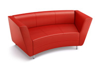 8005 Long Curved Modern Loveseat