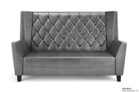 Set of Monaco Luxury Lounge Button-Tufted Sofa, Two Chairs and Lucas Lounge Table
