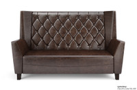 Set of Monaco Luxury Lounge Button-Tufted Sofa, Two Chairs and Lucas Lounge Table