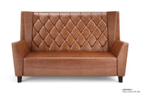 Set of Monaco Luxury Lounge Button-Tufted Sofa, Two Chairs and Lucas Lounge Table