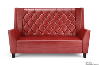 Set of Monaco Luxury Lounge Button-Tufted Sofa, Two Chairs and Lucas Lounge Table