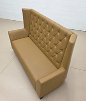 Set of Monaco Luxury Lounge Button-Tufted Sofa, Two Chairs and Lucas Lounge Table