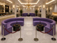 POSH - 10' Double Seating Lounge - High Quality Materials - Extra Wide Back  - Boutique Collection
