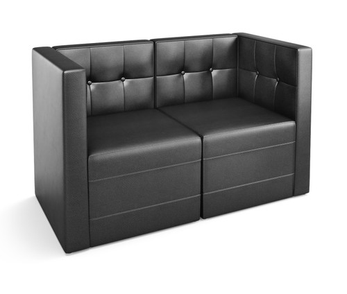 Quick Ship - 9049 Modular Love Seat with Arms