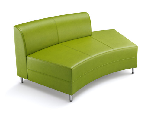 8005 Open Back Curved Chaise