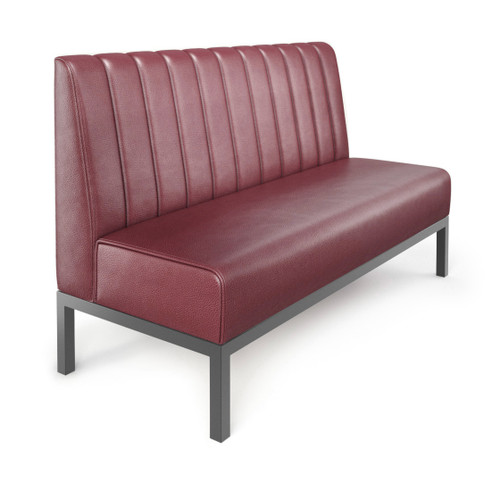 Luxury Vertical Channel-Back Booth - Made in USA Luxury Vertical Channel-Back Booth - Made in USA