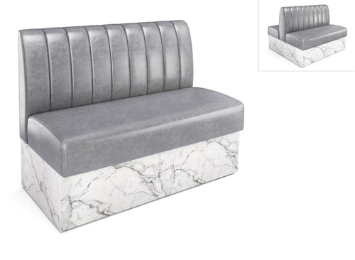 Expo Restaurant Booth - Premium Channel-Back Upholstery - Made in USA Expo Restaurant Booth - Premium Channel-Back Upholstery - Made in USA
