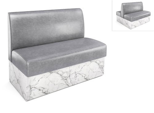 Expo Restaurant Booth - Premium Flat-Back Upholstery - Made in USA Expo Restaurant Booth - Premium Flat-Back Upholstery - Made in USA