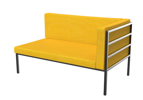 HERMOSA Heavy-Duty Outdoor Right Side Seating - Sunbrella Seating - Gunmetal Frame - Modular Outdoor Furniture - Made in USA HERMOSA Heavy-Duty Outdoor Right Side Seating - Sunbrella Seating - Gunmetal Frame - Modular Outdoor Furniture - Made in USA