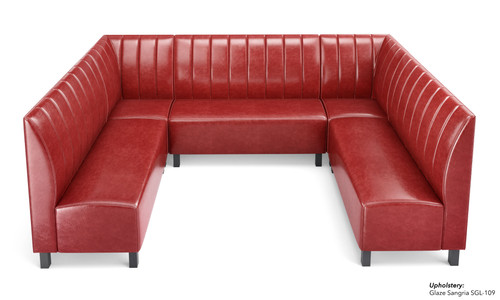 NORWAY - Modular U-Shape Seating - Made in USA - Channel Tufted Upholstery NORWAY - Modular U-Shape Seating - Made in USA - Channel Tufted Upholstery