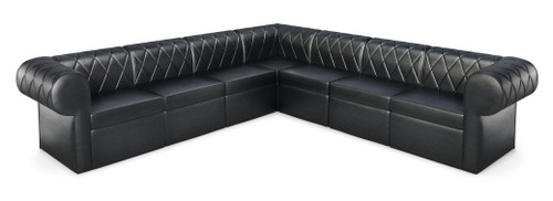 RIVERA Lounge Seating - Diamond Tufted Upholstery - Rounded Arms - Arrangement G1 RIVERA Lounge Seating - Diamond Tufted Upholstery - Rounded Arms - Arrangement G1