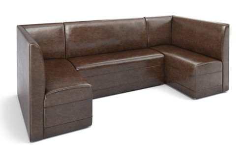 Restaurant U-Shape Booth Seating - Contract Grade - Premium Performance Upholstery - 100% Handcrafted In USA Restaurant U-Shape Booth Seating - Contract Grade - Premium Performance Upholstery - 100% Handcrafted In USA