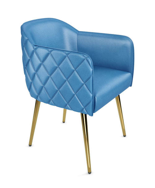 Exclusive Designer Restaurant Chair - High Performance Upholstery - Metal Legs - Small Diamond Tufted Outer Back Exclusive Designer Restaurant Chair - High Performance Upholstery - Metal Legs - Small Diamond Tufted Outer Back