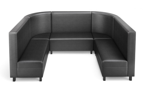 LUGANO - Modular U-Shape Sofa -  Rounded Corners - Tall 42" Back -Made in USA LUGANO - Modular U-Shape Sofa -  Rounded Corners - Tall 42" Back -Made in USA