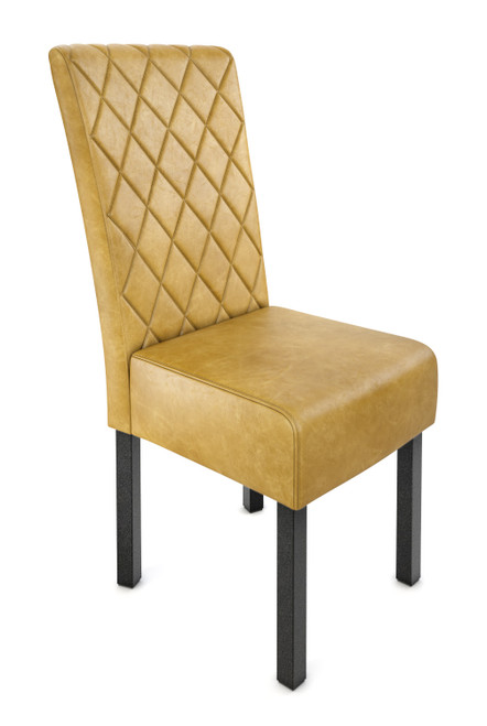 782 Restaurant Chair - Diamond Tufted Premium Upholstery - Gunmetal Base 782 Restaurant Chair - Diamond Tufted Premium Upholstery - Gunmetal Base
