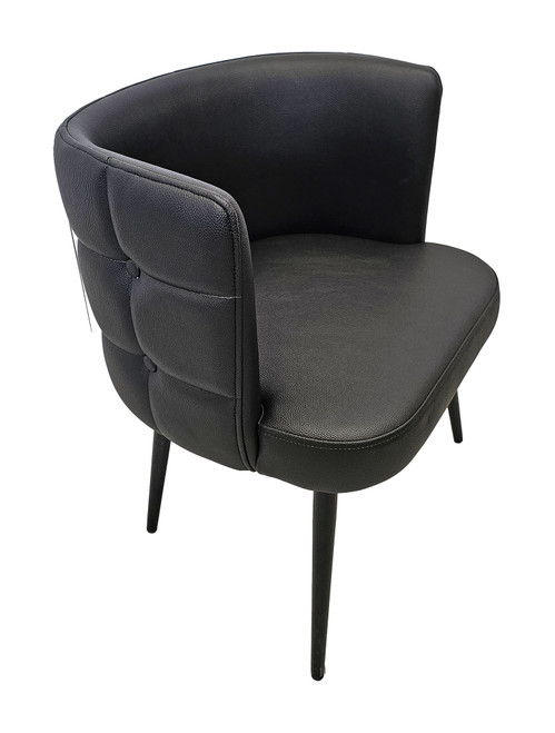 3005 Square Button Tufted Tall Back  - High Performance Upholstery - Black Metal Legs - Restaurant Furniture 3005 Square Button Tufted Tall Back  - High Performance Upholstery - Black Metal Legs - Restaurant Furniture