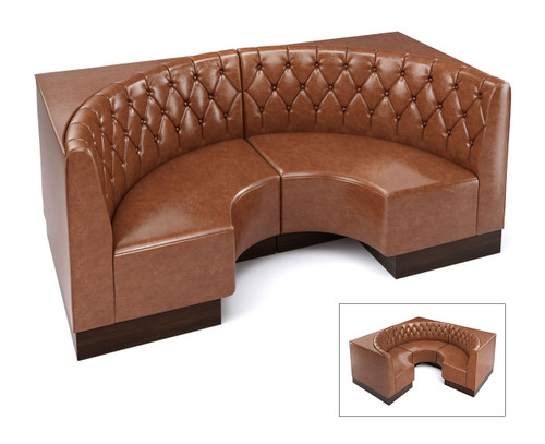 Style S - Diamond Back - Half Circle Booth Style S - Diamond Back - Half Circle Booth