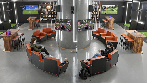 Entertainment Furniture Package - Golf / Public Space Ready - Glasgow Chairs, Bar Tables & Bar Stools (Seats 26)