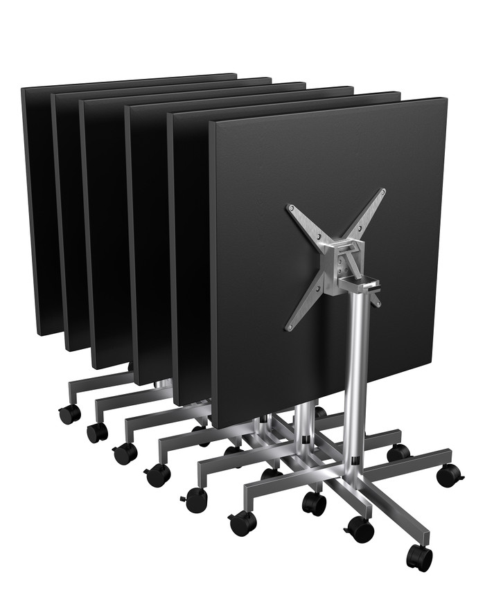 flip top bar height table on wheels