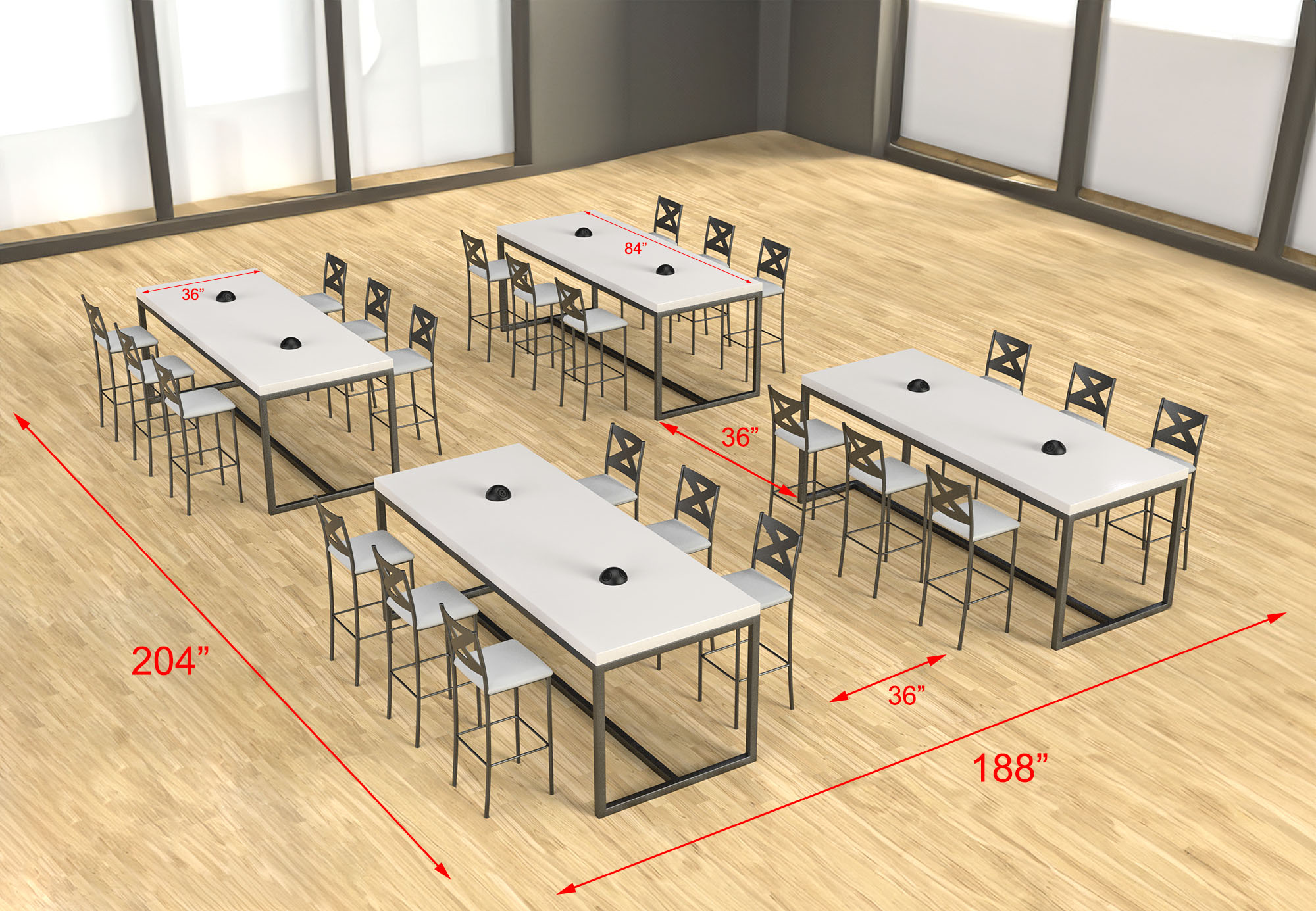 テーブル・チェア・ハンモック GDC STAINLESS CONTAINER TABLE TOP 74L sikaic-dining-table-grey-