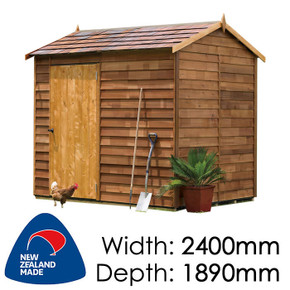 Finger Jointed Cedar Millbrook Timber Garden Shed