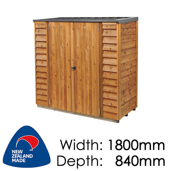 Classic Cedar Cambridge Locker Timber Garden Shed