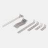 Adrian Steel #MB115 T-Bracket Kit, 9-Slot, 1.5w x 14h x 1.3d