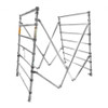 MetalTech AL-Q3002 | Aluminum Foldable Base Span 300 - Narrow foldable base with adjustable legs