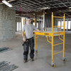 MetalTech I-CISCDW Jobsite Series Baker with HD casters, a Mobile Scaffold by MetalTech, yellow in color.