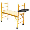 MetalTech I-CISTR Tool Shelf, yellow Workshop Shelf with black tray, MetalTech brand storage solution.