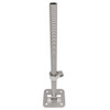 MetalTech M-MBSJPSW24NH Galvanized Leveling Jack with Short Handle and swivel plate, hollow design.