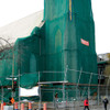 MetalTech M-MDNET10 Scaffold Debris Netting, 10 x 164', for Site Protection, green color.