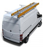 Prime Design RR-SP-72-HM Sprinter roof rack transport system, 2CBR slide sprinter, white van rooftop carrier.