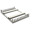MetalTech M-MFRACKGV Galvanized Scaffolding Rack for job site organization in steel color.