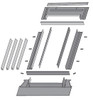 Fakro Model EH-C | Flashings for skylights installed with profiled and high-profiled corrugated materials