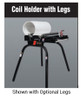 Alum-A-Brake QCoil Coil Holder System for Ultima Series Aluminum Brakes by Alum-A-Pole with black color.