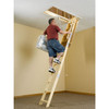 Werner W2508 Wood Attic Ladders | 8' Ceiling Height | 25" x 54" Opening | 250 lb Capacity