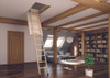 Fakro 66892 LWT Thermo Wood Attic Ladder, 25"x47" opening, SUPER Insulated, Ceiling Height Reach.