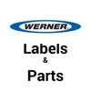 Werner Parts 57995-01 Ladder Caution Label Spanish brand logo, Werner Parts 23-31.