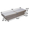 Adrian Aluminum Double Lid Crossbox, 70w x 12.5h x 20d, for Vehicle tool chest storage.