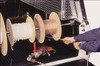 System One A145 spool rack and reel holder in use with wire spools.