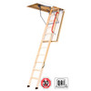 Fakro LWF 869716 Wood Attic Ladder | "FIRE RATED" & "Insulated" | 22" x 47" Opening / 8'11" Ceiling Height | 300 lb Capacity