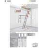 Fakro LMP 869333 Metal "Insulated" Attic Ladder | 30" x 56" Opening / 9'10" - 12" Ceiling Height | 350 lb. Capacity