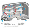 Adrian FSFK2060 Folding Shelf Kit, 20" x 60", a storage solution, two pack.