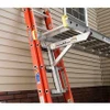 Werner 2416 Long Aluminum Stages, 16ft long, 14" wide, 2-person, 500lb capacity, orange and silver.