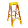 Werner 6203 fiberglass stepladder, 3 ft, yellow and orange, 300 lb rated, Werner brand ladder.