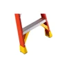 Werner 6204 fiberglass stepladder, 4 ft, 300 lb rated, orange and yellow, by Werner.