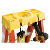 Werner 6205 fiberglass stepladder, 5 ft, 300 lb rated, yellow and orange color.